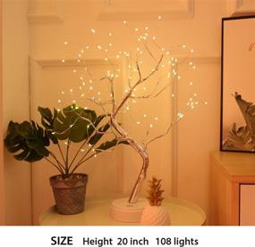 img 1 attached to 🌳 ASLUX Tree Lights: Stunning DIY Fairy Lights for Artificial Trees - Battery & USB Operated, 108 LED Warm Light