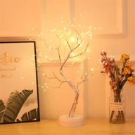 🌳 aslux tree lights: stunning diy fairy lights for artificial trees - battery & usb operated, 108 led warm light логотип