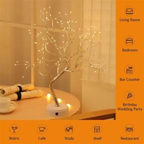 img 3 attached to 🌳 ASLUX Tree Lights: Stunning DIY Fairy Lights for Artificial Trees - Battery & USB Operated, 108 LED Warm Light