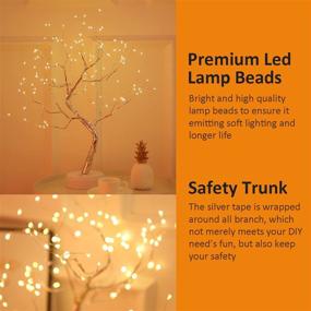 img 2 attached to 🌳 ASLUX Tree Lights: Stunning DIY Fairy Lights for Artificial Trees - Battery & USB Operated, 108 LED Warm Light