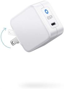 img 4 attached to 🔌 ESR 20W USB-C Fast Charger: Mini Wall Charger Compatible with iPhone 13/12/11 & Galaxy S21/S20 - White