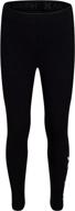 hurley girls leggings - 👧 black tie: stylish and comfortable girls' clothing logo