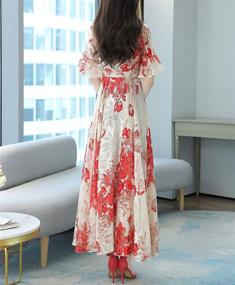 img 1 attached to 🌺 Elegant Floral Baroque Women's Dresses: Perfect for Any Occasion