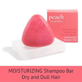 img 3 attached to Peach not Plastic Hair Shampoo Bar - Hydrating for Dry, Damaged & Lackluster Hair, Nourishes and Smoothens, Botanical, Vegan & Environmentally Friendly, 3.0oz