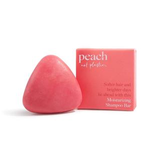 img 4 attached to Peach not Plastic Hair Shampoo Bar - Hydrating for Dry, Damaged & Lackluster Hair, Nourishes and Smoothens, Botanical, Vegan & Environmentally Friendly, 3.0oz