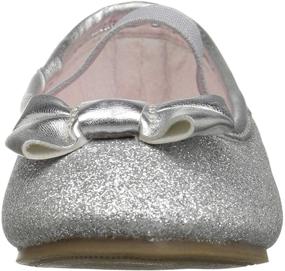 img 3 attached to 👠 Carter's Bigbow5 Silver Ballet Toddler Girls' Shoes
