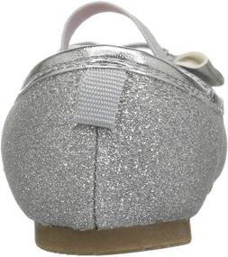 img 2 attached to 👠 Carter's Bigbow5 Silver Ballet Toddler Girls' Shoes