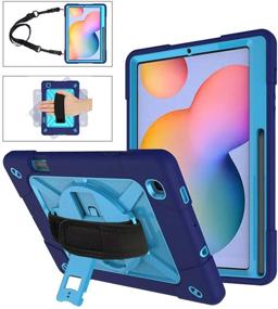 img 4 attached to 📱 Kowauri Heavy Duty Rugged Case for Samsung Galaxy Tab S6 Lite 10.4inch 2020 Model SM-P610 SM-P615 - Navy Blue