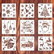 christmas painting template reusable decoration logo