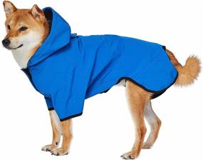 img 2 attached to 🐶 2021 New Blueberry Pet Waterproof Dog Softshell Jacket - Hooded Raincoat and Windbreaker in 2 Colors