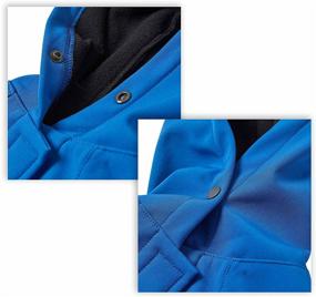 img 1 attached to 🐶 2021 New Blueberry Pet Waterproof Dog Softshell Jacket - Hooded Raincoat and Windbreaker in 2 Colors