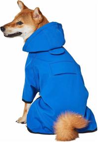 img 4 attached to 🐶 2021 New Blueberry Pet Waterproof Dog Softshell Jacket - Hooded Raincoat and Windbreaker in 2 Colors