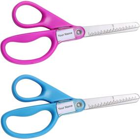 img 3 attached to 🔪 Stanley Guppy 5-Inch Blunt Tip Kids Scissors, Assorted Colors - Pack of 2: Fun, Safe & Durable Crafting Scissors for Children - SCI5BT-2PK