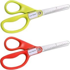 img 4 attached to 🔪 Stanley Guppy 5-Inch Blunt Tip Kids Scissors, Assorted Colors - Pack of 2: Fun, Safe & Durable Crafting Scissors for Children - SCI5BT-2PK