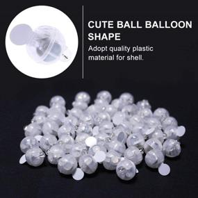img 3 attached to 🎈 100pcs LED Balloon Light: Mini Round Ball Party Decoration in White
