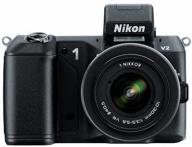 📷 nikon 1 v2 14.2 mp hd digital camera (black) - body only logo