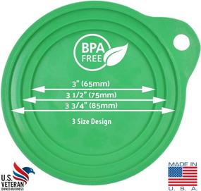 img 3 attached to 🐾 USA-Made Dog, Cat, and Human Food Can Covers by Vets – Ideal for Large, Medium & Small Cans – BPA-Free