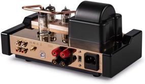 img 2 attached to 🎧 Dared MP-5BT Stereo Vacuum Tube Integrated Amplifier, Hybrid Amplifier with Bluetooth Connection, USB/DAC Input, Headphone Output, Pre Output, 25Wx2, including Tubes 6N1x1, 6N2x1, 6E2x1