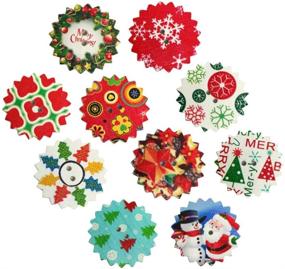 img 4 attached to SUPVOX Christmas Embellishments Snowflake Patterns