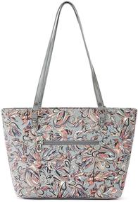 img 3 attached to 👜 Sakroots Metro Tote in Grey Treehouse: Stylish Women's Handbags & Wallets