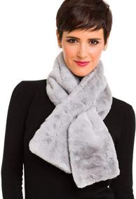 img 3 attached to 🧣 Faux Fur Collar Scarf Women's Winter Neck Shrug for Coats & Dresses