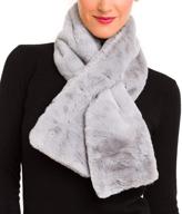 🧣 faux fur collar scarf women's winter neck shrug for coats & dresses logo