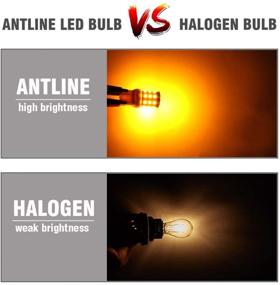img 2 attached to 🔆 Antline Amber Yellow LED Bulbs 3157 3156 3057 4157 3056 - Super Bright 1000 Lumens, 12-24V - Pack of 4