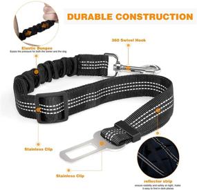 img 3 attached to 🐶 Durable and Adjustable Fashion&cool Dog Seat Belt: Keep your Pets Safe and Secure in the Car!