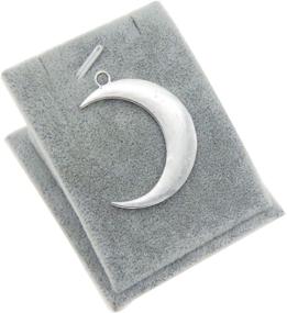 img 1 attached to 🌙 16pcs Antiqued Silver Moon Crescent Pendant Charm 44x31mm for Jewelry Making by JulieWang