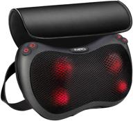 🔥 ultimate back massager and neck massage pillow with heat - deep tissue kneading for total pain relief and relaxation: perfect gifts for men and women, ideal for home, office, and car use logo