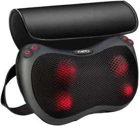 img 4 attached to 🔥 Ultimate Back Massager and Neck Massage Pillow with Heat - Deep Tissue Kneading for Total Pain Relief and Relaxation: Perfect Gifts for Men and Women, Ideal for Home, Office, and Car Use