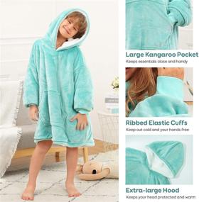 img 2 attached to BUZIO Oversized Blanket Wearable Sweatshirt Bedding and Kids' Bedding
