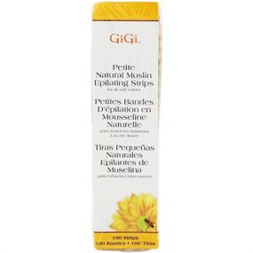 img 4 attached to 👍 GiGi Petite Natural Muslin Epilating Strips - Hair Waxing/Hair Removal, 100 Strips for Effective Results