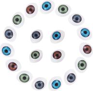 👀 ph pandahall 120pcs craft eyeballs: plastic scary eyes for halloween diy crafts, puppets, reborn dolls, bears, stuffed animals - 4 colors logo