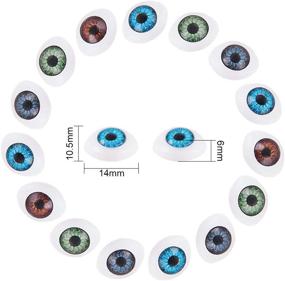 img 3 attached to 👀 PH PandaHall 120pcs Craft Eyeballs: Plastic Scary Eyes for Halloween DIY Crafts, Puppets, Reborn Dolls, Bears, Stuffed Animals - 4 Colors