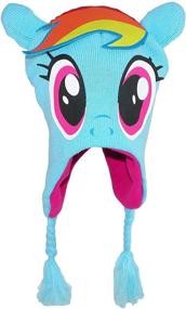 img 1 attached to 🧤 Scandinavian Winter Hat and Glove Set for Girls - My Little Pony - Size 4-14 [4014]