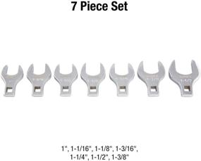 img 3 attached to 🔧 Sunex 9720A Jumbo SAE Crowfoot Wrench Set, 1-Inch - 1-3/8-Inch, 1/2-Inch Drive, Fully Polished, 7-Piece with Storage Rail