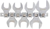 🔧 sunex 9720a jumbo sae crowfoot wrench set, 1-inch - 1-3/8-inch, 1/2-inch drive, fully polished, 7-piece with storage rail logo
