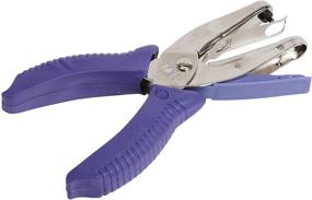 img 3 attached to McGill 2-Inch Reach Hole Punch with 1/8 Inch Round Punchline, Chrome/Purple (MCG52400C)