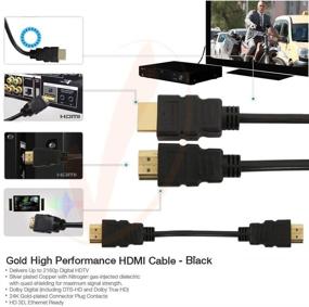 img 1 attached to 🔌 Кабель HDMI высокой скорости 50 футов для PS4, ПК, HDTV - покрытие золотом, поддержка 3D и Ethernet, аудио возврат - CableVantage