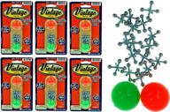 🎮 vintage metal jacks game set retro toys | pack of 6 units | classic jax game & 2 balls | great party favors or pinata filler toy in bulk | includes 1 collectable bouncy ball | 950-6p логотип