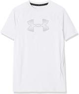 optimized search: boys' under armour heatgear fitted short sleeve shirt logo