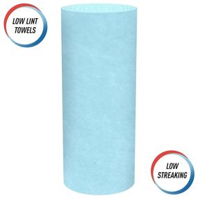 img 1 attached to 🧻 Scott 32896 Shop Towels: Glass Cleaning, 1-Ply, 8.6"x 11", Blue, 90 Sheets per Roll (Case of 12 Rolls)