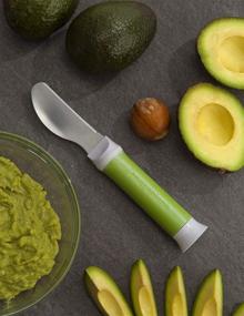 img 3 attached to 🥑 Efficient Avocado Tool: Microplane Instrument for Hassle-Free Slicing, Pitting, and Mashing, in Vibrant Green!