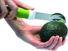 img 2 attached to 🥑 Efficient Avocado Tool: Microplane Instrument for Hassle-Free Slicing, Pitting, and Mashing, in Vibrant Green!