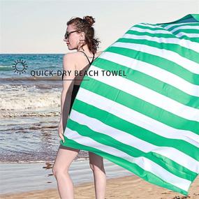 img 1 attached to 🏖️ Your Choice Microfiber Beach Towel for Travel - Sand Free, Thin, Lightweight, Compact - Find Out More!