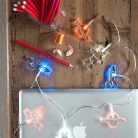 img 2 attached to 🚀 Magical Astronaut Adventure: Battery Operated LED String Lights for Kids' Bedrooms by Lights4fun, Inc.