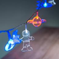 🚀 magical astronaut adventure: battery operated led string lights for kids' bedrooms by lights4fun, inc. логотип