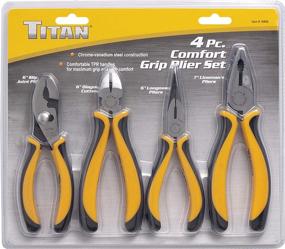 img 1 attached to 🛠️ Enhance Your Toolbox with the Titan Tools 18404 4 Piece Plier Set