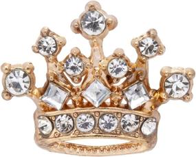 img 4 attached to 👑 Классическая брошь KINGPiiN Crystal с золотистыми акцентами